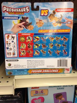 Predasaurs Aqua Attack DNA Fusion colleziona figurines 4 packs mip 